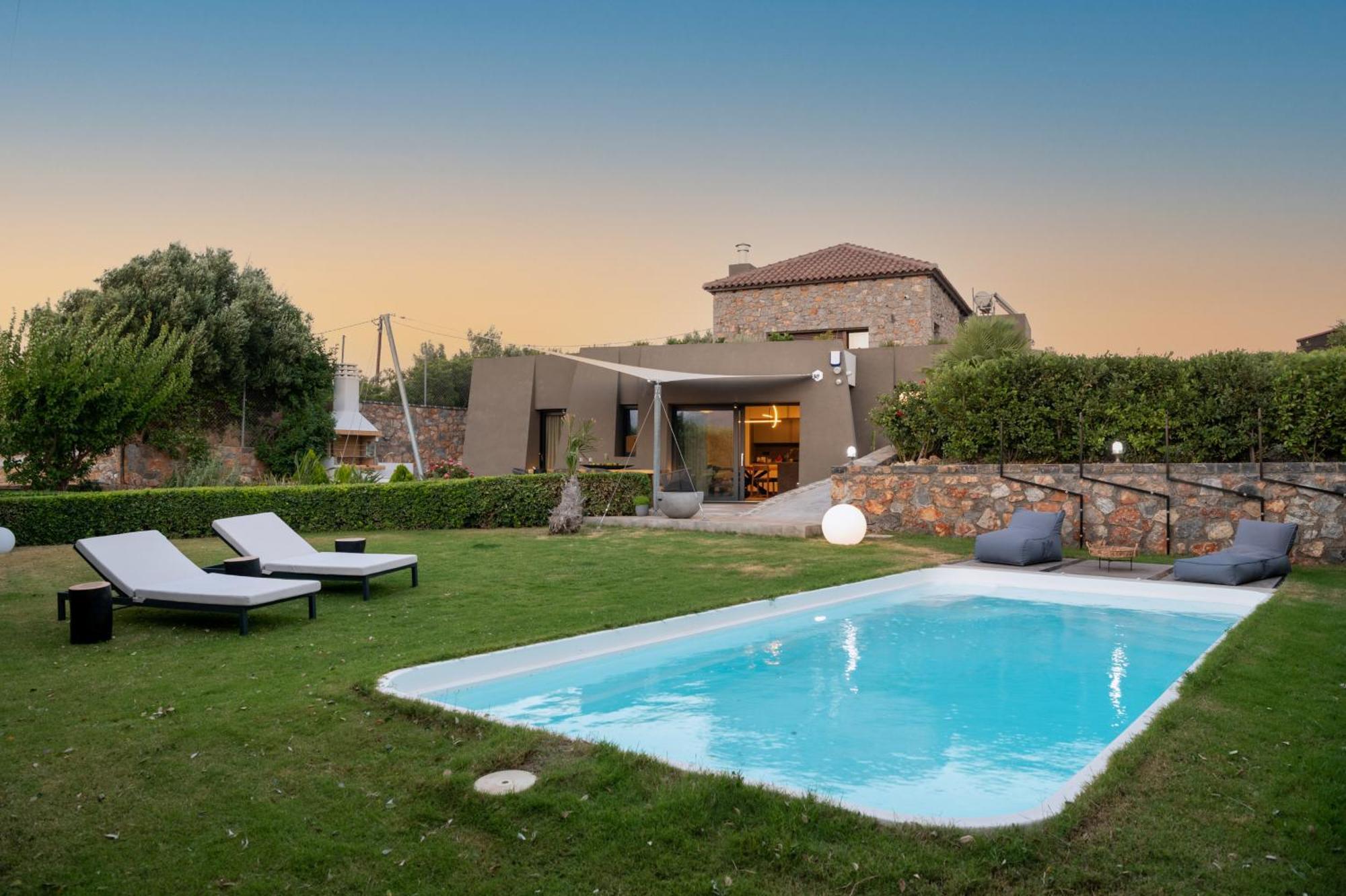 Lithari Luxury Villa With Private Pool, Your Perfect Retreat, Crete Agios Nikolaos  Exterior photo